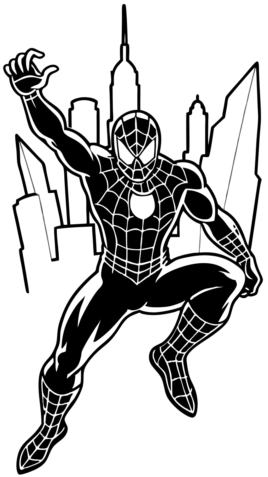 Páginas para colorear imprimibles de Spiderman gratis